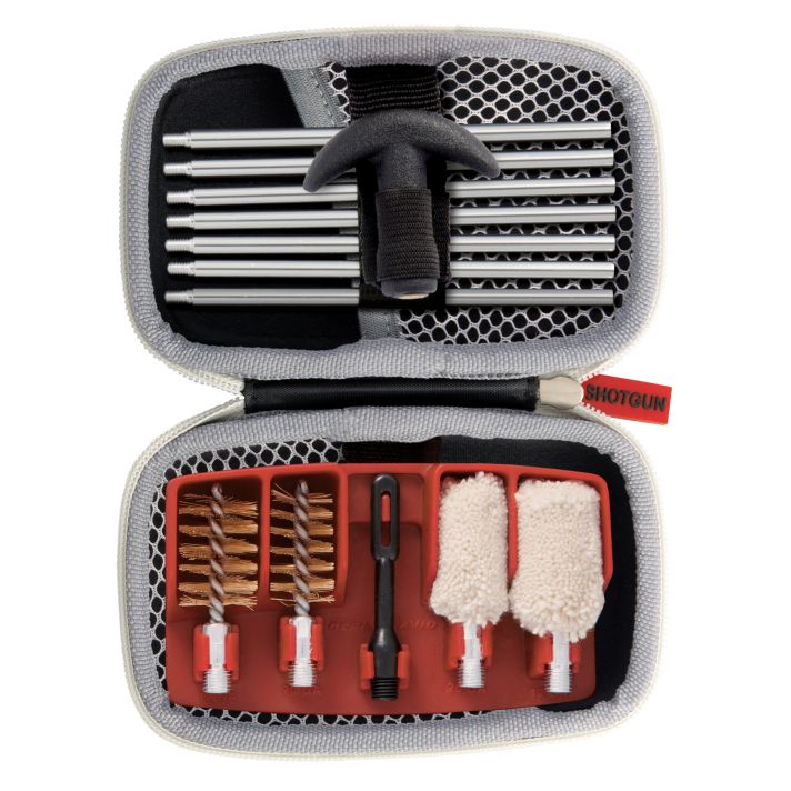 Real Avid AVGCK310S Gun Boss Cleaning Kit 12 Gauge & 20 Gauge Shotgun/14 Pieces/Black Weather Resistant Nylon Case