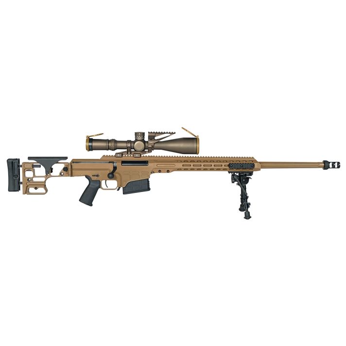Barrett 19246 MK22 Mod 0 300 Norma Mag 10+1 26" Fluted Barrel, Coyote Cerakote Side Folding Stock w/Adjustable Comb, Barrett M-Lok Rail System, Black Polymer Grip, Nightforce ATACR 7-35x56mm
