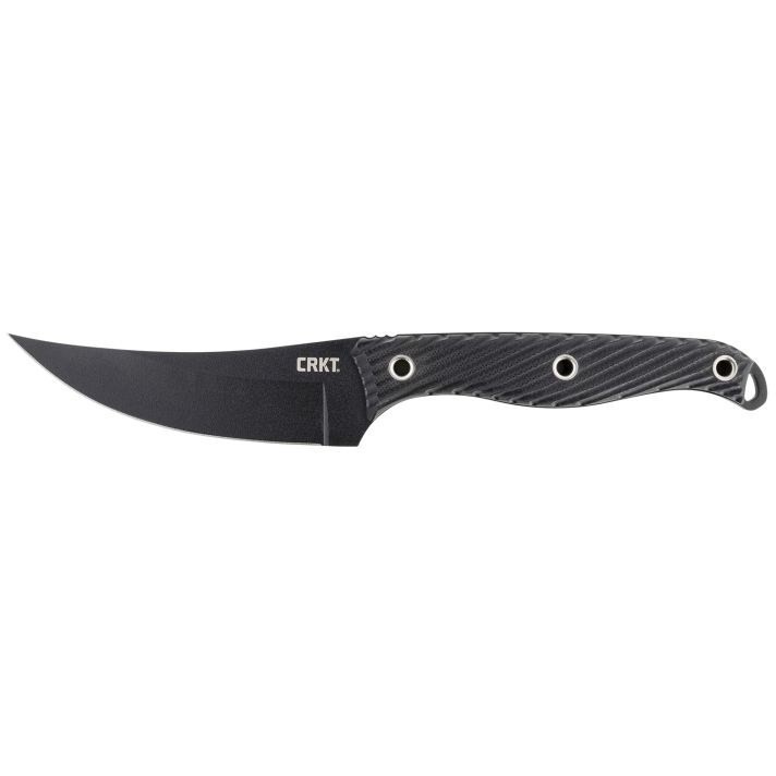 CRKT 2709 Clever Girl4.60" Fixed Plain Black Powder Coated SK-5 Steel Blade/ Black G10 Handle Includes Sheath