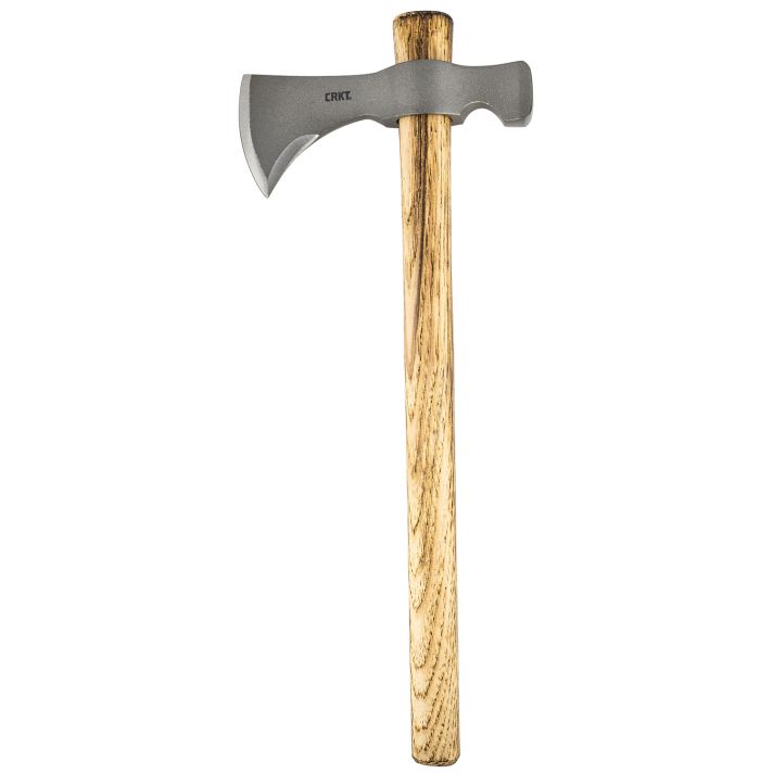 CRKT 2730 Woods Chogan T-Hawk 3.50" Blade 1055 Carbon Steel Blade Tennessee Hickory Handle 19" Long Tomahawk w/Hammer