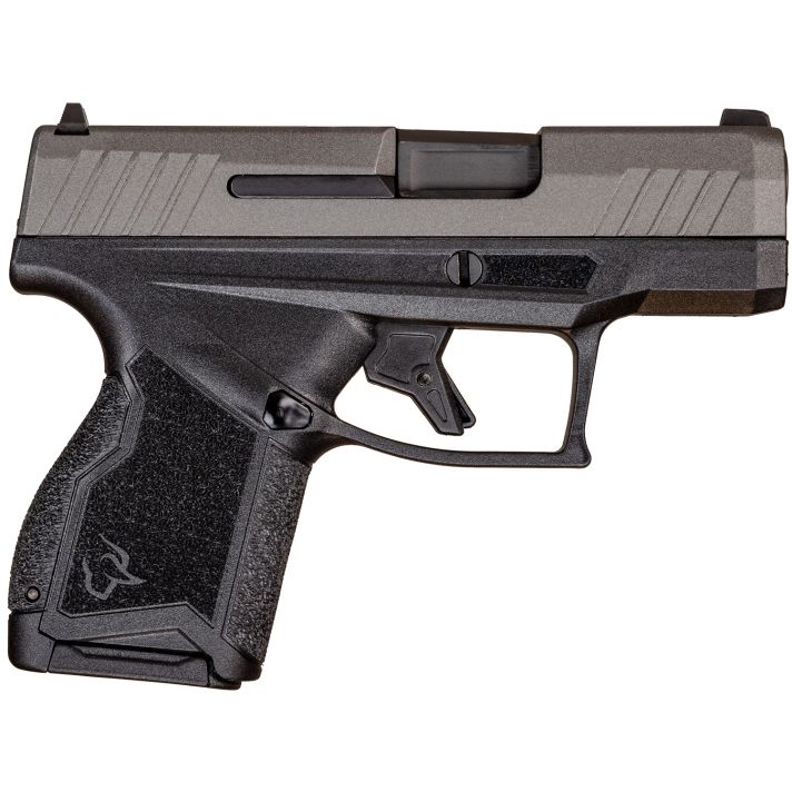 Taurus 1-GX4M93C GX4 Micro-Compact 9mm Luger Caliber with 3.06" Barrel, 11+1 Capacity, Black Finish Frame, Serrated Tungsten Gray Cerakote Steel Slide &Interchangeable Backstrap Grip Includes 2 Mags