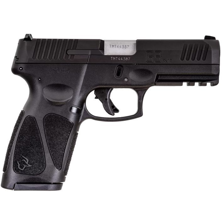 Taurus 1G3B941MA G3 *MA Compliant 9mm Luger Matte Stainless Steel 4" Barrel 10+1, Polymer Frame With Picatinny Acc. Rail, Tenifer Matte Black Steel Slide, Re-Strike Capability, Manual Safety