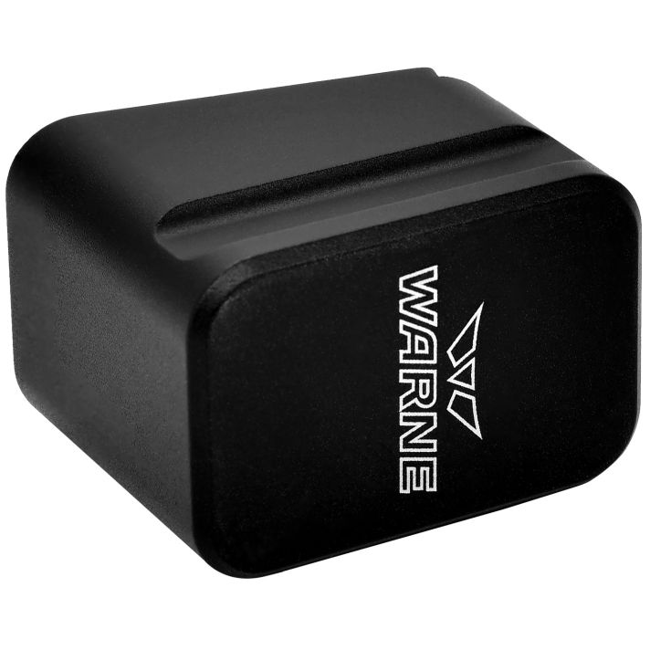 Warne 3126 Magazine Extensionmade of 6061-T6 Aluminum with Hardcoat Anodized Black Finish for Glock 19, 23 Magazines (Adds 5rds 9mm Luger, 4rds 40 S&W)
