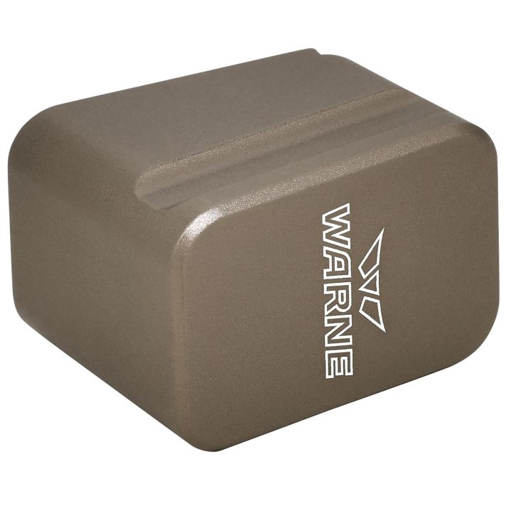 Warne MEG1954DE Magazine Extensionmade of 6061-T6 Aluminum with Hardcoat Anodized Flat Dark Earth Finish for Glock 19, 23 Magazines (Adds 5rds 9mm Luger, 4rds 40 S&W)
