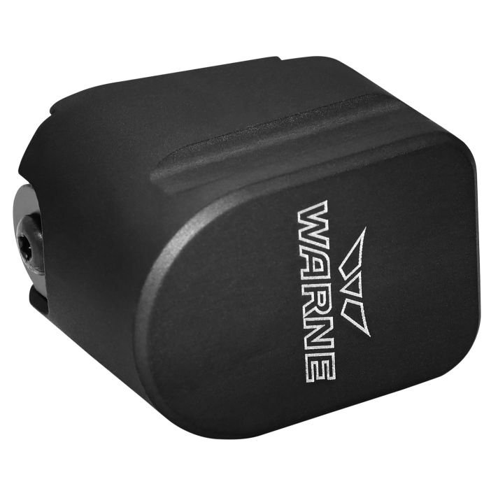 Warne MESW54BLK Magazine Extensionmade of 6061-T6 Aluminum with Hardcoat Anodized Black Finish for S&W M&P Magazines (Adds 5rds 9mm Luger, 4rds 40 S&W)