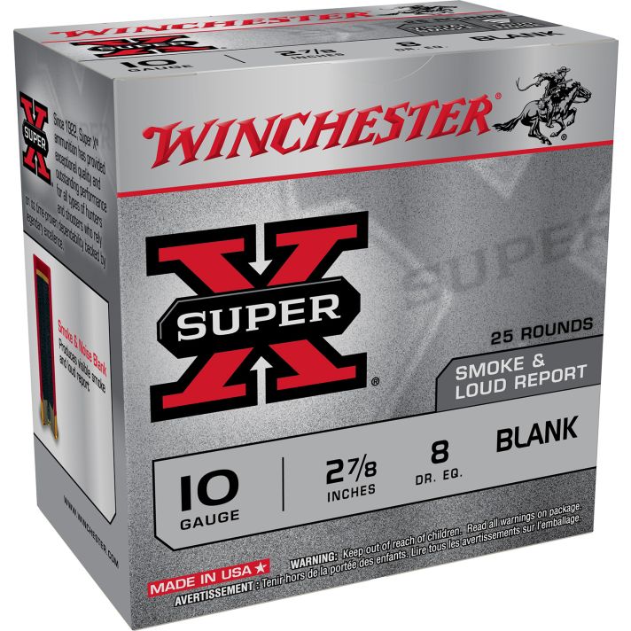 Winchester Ammo XBP10W Super X Blank 10Gauge 2.87" 25 Per Bx/10 Case