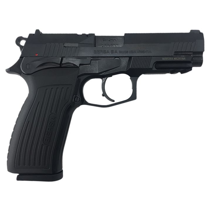 Bersa TPR9M TPRFull Size Frame 9mm Luger 17+1, 4.25" Black Steel Barrel, Matte Black Serrated Steel Slide & Aluminum Frame w/Picatinny Rail, Ambidextrous