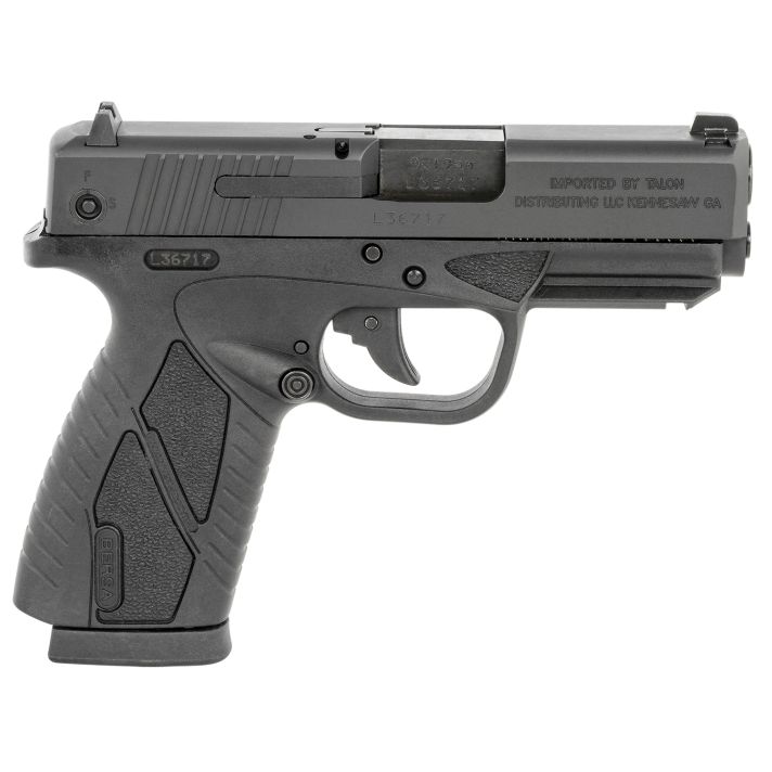 Bersa BP9MCC BPCCSub-Compact Frame 9mm Luger 8+1, 3.30" Black Steel Barrel, Matte Black Serrated Steel Slide & Polymer Frame w/Picatinny Rail