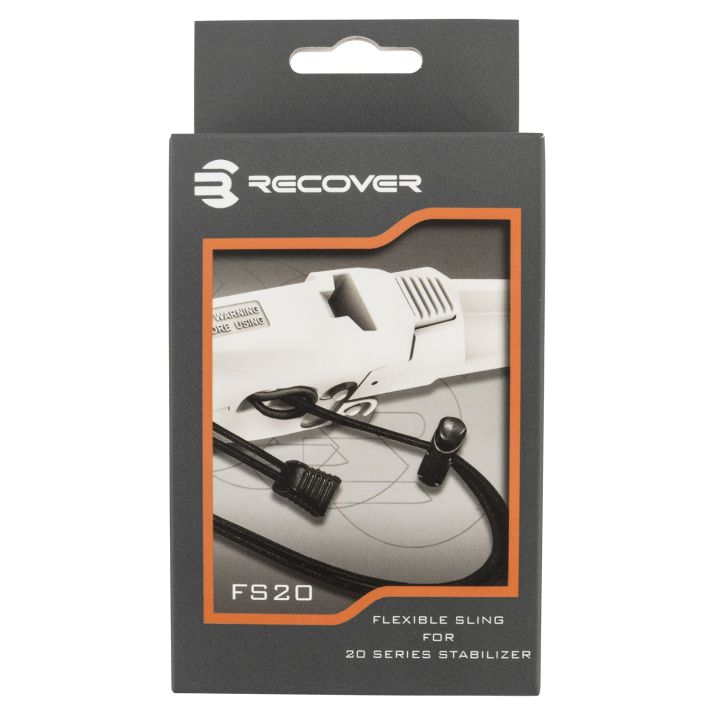 Recover Tactical FS2001 20/20 Sling Black Elastic Sling compatible w/ all Recover Tactical Stabilizer Braces