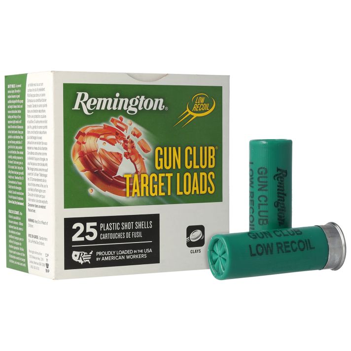 Remington Ammunition 20243 Gun Club12Gauge 2.75" 1 1/8oz 8Shot 25 Per Box/10 Case