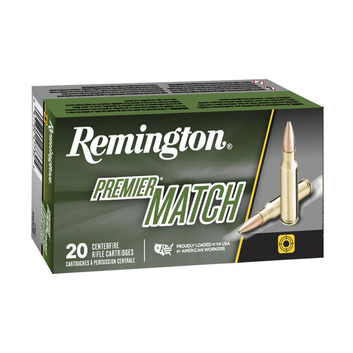 Remington Ammunition 21201 Premier Match 224Valkyrie 90gr Sierra MatchKing BTHP 20 Per Box/10 Case