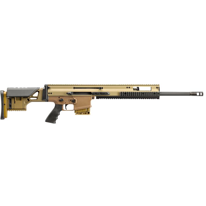 FN 381005452 SCAR 20s NRCH 7.62x51mm NATO 10+1 20" Black Steel Barrel, Flat Dark Earth Anodized Picatinny Rail Aluminum Receiver, Flat Dark Earth Synthetic Adjustable Stock, Black Hogue Rubber Grip