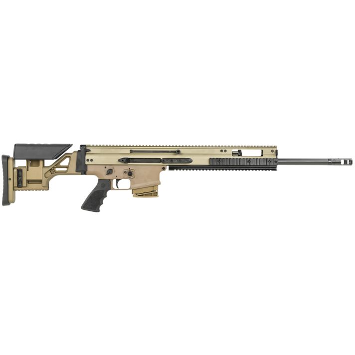 FN 381005432 SCAR 20s NRCH 6.5 Creedmoor 10+1 20" Black Steel Barrel, Flat Dark Earth Anodized Picatinny Rail Aluminum Receiver, Flat Dark Earth Synthetic Adjustable Stock, Black Hogue Rubber Grip
