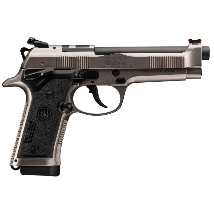 Beretta USA J92XRD20 92X Performance Defensive Full Size Frame 9mm Luger 10+1, 4.90" Black Barrel, Gray Nistan Optic Ready/Serrated Steel Slide & Frame w/Beavertail