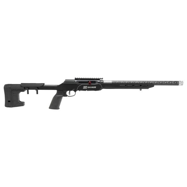 Savage Arms 47256 A22 Precision Lite 22 LR 18" Carbon Fiber Wrapped Barrel 10+1 Black Rec Black Adjustable MDT Aluminum Chassis Stock Black Polymer Grip Right Hand