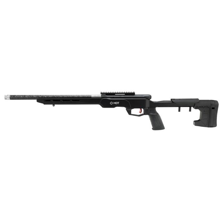 Savage Arms 70556 B22 Precision Lite Bolt 22 WMR 18" Carbon Fiber Wrapped Barrel 10+1 Black Rec Black Adjustable MDT Aluminum Chassis Stock Black Polymer Grip Right Hand