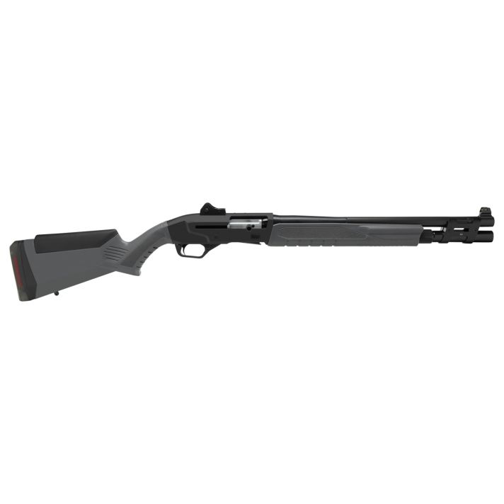 Savage Arms 57787 Renegauge Security Full Size 12 Gauge Semi-Auto 3" 6+1 18.50" Black Melonite Carbon Steel Barrel, Matte Black Aluminum Receiver, Adjustable Matte Gray Synthetic Stock, Right Hand