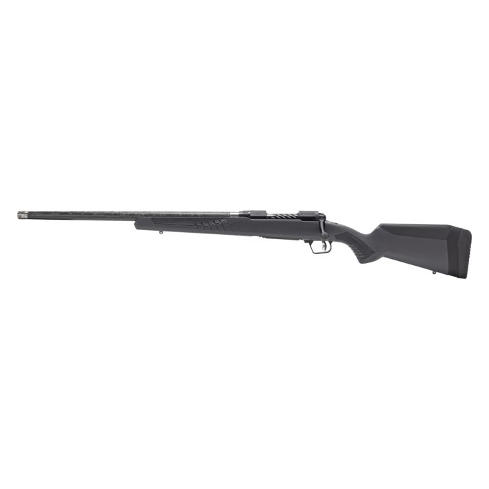 Savage Arms 57713 110 UltraLite Full Size 308 Win 4+1 22" Carbon Fiber Threaded Barrel Black Melonite Drilled & Tapped Stainless Steel Receiver Adj AccuStock Matte Gray Synthetic Stock, Left Hand