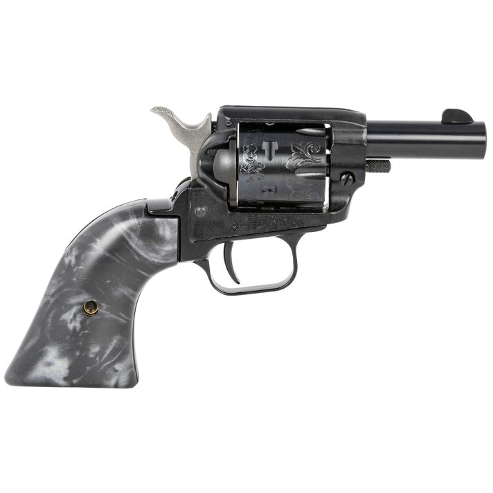 Heritage Mfg BK22B2BPSCLS2 BarkeepExclusive Grip 22 LR 6 Shot, 2" Black Steel Barrel, Black Zinc Alloy Frame, Black Engraved Cylinder, Black Pearl Grip, Manual Safety, Exposed Hammer