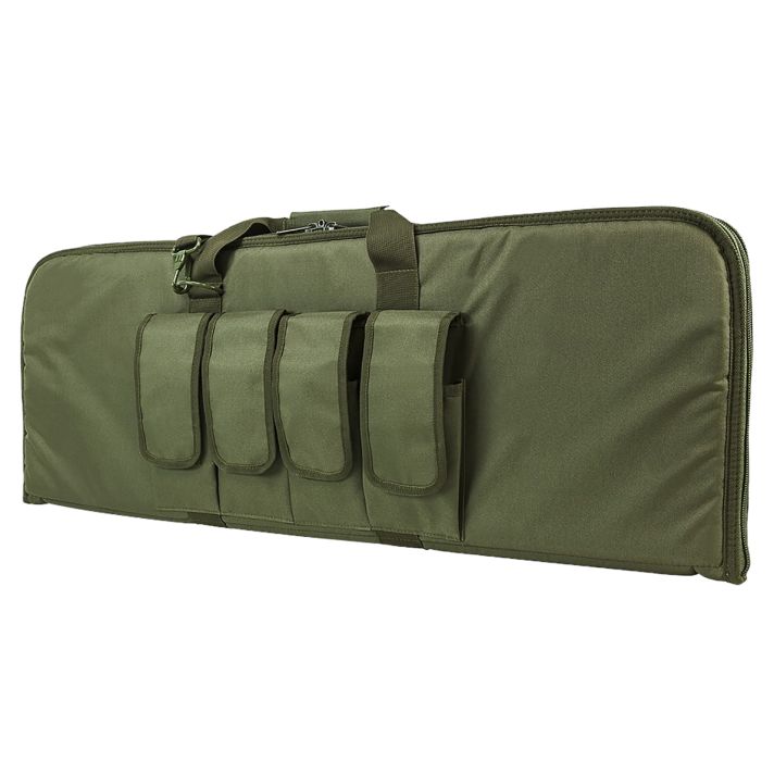 NcStar CVCP2960G36 2960 Carbine Case 36" OD Green Carbine w* Heavy Duty Locking Zipper