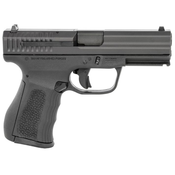 FMK G9C1G2BSS 9C1 G2 9mm Luger 14+1 4" Black Stainless Steel Barrel, Black Serrated Carbon Steel Slide, Black Polymer Frame w/Picatinny Rail, Black Backstrap Grip
