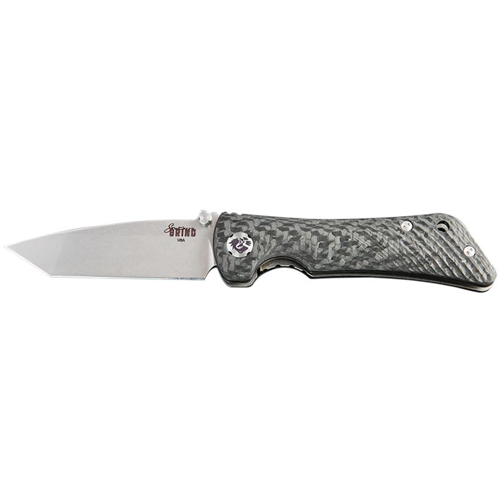 Southern Grind SG06050008 Spider Monkey3.25" Folding Tanto Plain Satin S35VN SS Blade, 4.19" Black Textured Carbon Fiber Handle, Includes Pocket Clip