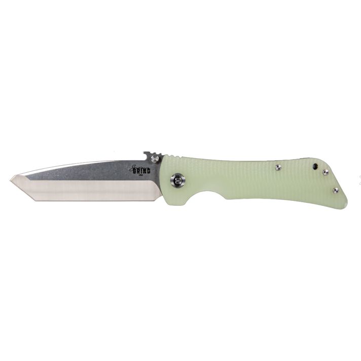 Southern Grind SG02050009 Bad Monkey4" Folding Tanto Plain Satin 14C28N Steel Blade, 5.25" Jade Ghost Green G10 Handle, Includes Pocket Clip