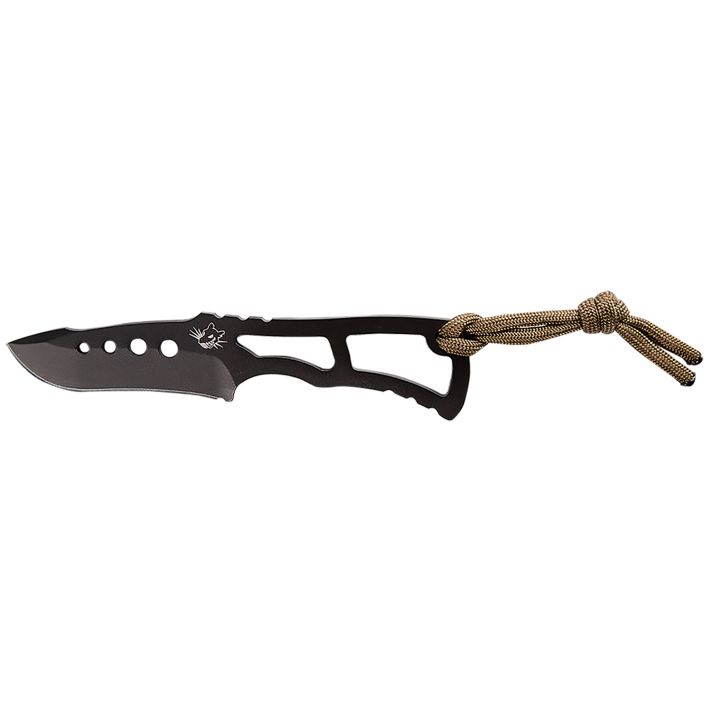 Southern Grind SG04030100 VerminFixed Drop Point Plain Black S35VN SS Blade, Includes Lanyard/Sheath