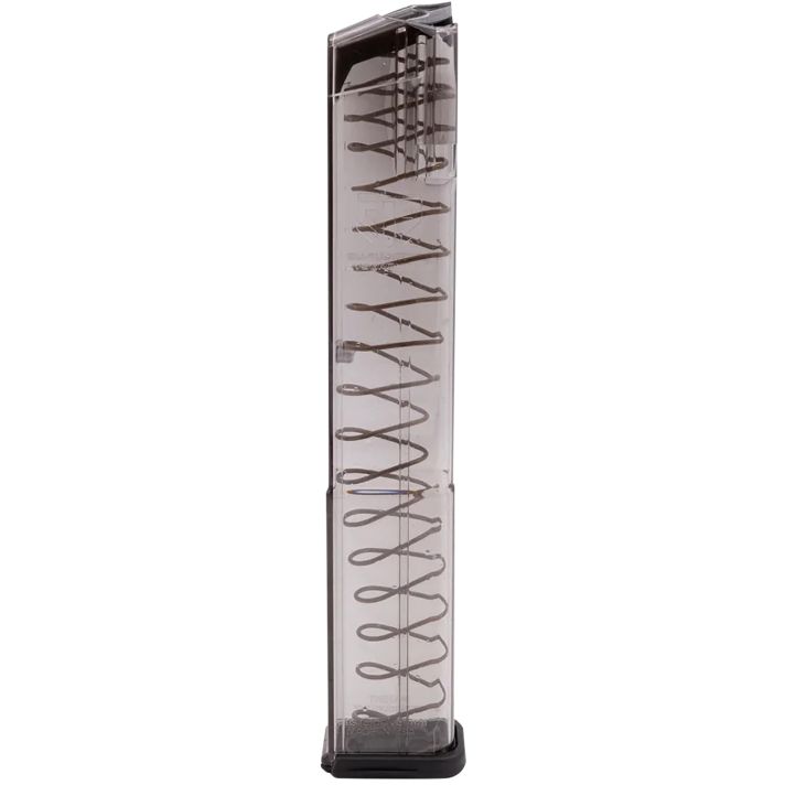 ETS Group GLK18G2 Pistol Mags32rd Extended w/Gen2 Floor Plate 9mm Luger Compatible w/ Glock 17/18/19/19X/26/34/45 Clear Polymer