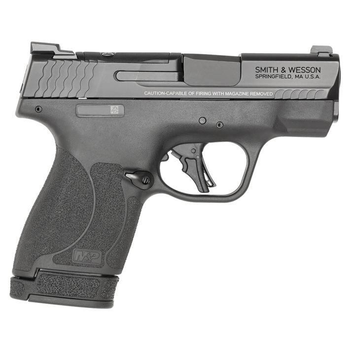 Smith & Wesson 13536 M&P Shield Plus Micro-Compact Frame 9mm Luger 10+1/13+1, 3.10" Black Armornite Steel Barrel & Optic Cut/Serrated Stainless Steel Slide, Matte Black Polymer Frame, Thumb Safety