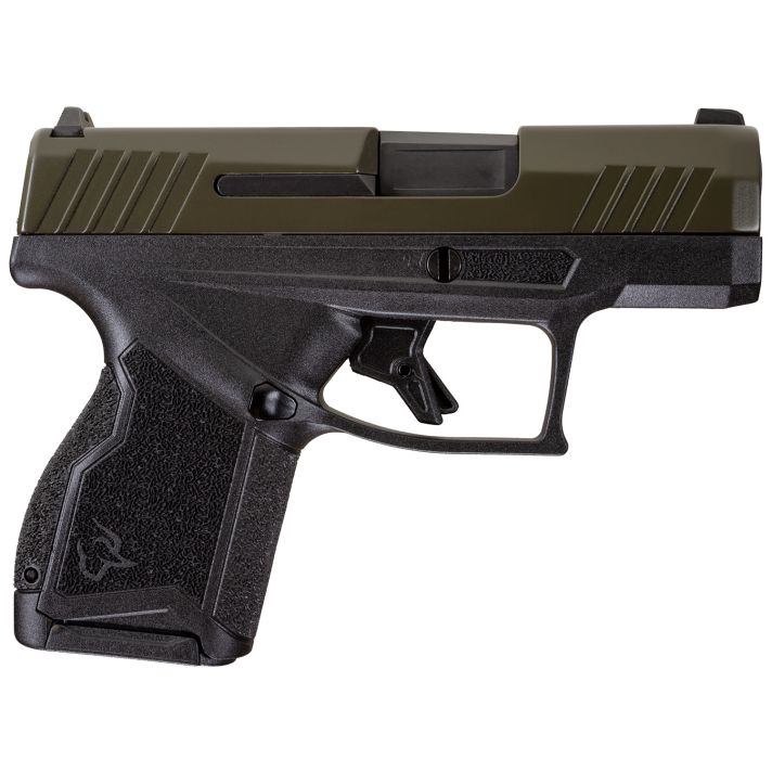 Taurus 1GX4M93B GX49mm Luger 11+1 3.06" Black Stainless Steel Barrel, Mil-Spec Green Cerakote Serrated Steel Slide, Black Polymer Frame, Black w/Interchangeable Backstrap Grip, Manual/Trigger Safety