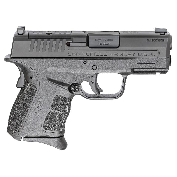 Springfield Armory XDSG93345BOSP XD-S Mod.2 OSP 45 ACP 5+1 6+1 3.30" Black Melonite Steel Barrel & Optic Ready/Serrated Slide, Black Polymer Frame w/Picatinny Rail, Black Textured Polymer Grip