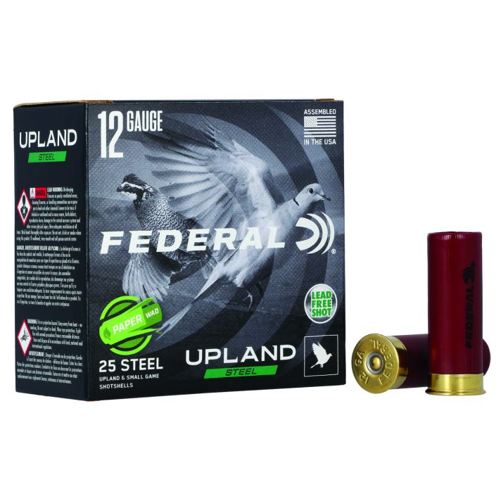Federal USH122W75 Upland Field & Range Paper Wad 12Gauge 2.75" 1oz 7.5Shot 25 Per Box/10 Case