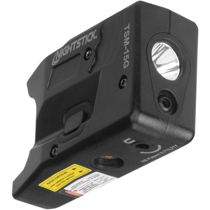 Nightstick TSM15G Light with Green laser for S&W M&P Shield/Shield PlusBlack 150 Lumens White LED