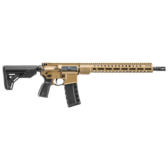FN 36100642 FN 15 Tac3 5.56x45mm NATO 16" Chrome-Lined Barrel 30+1, FDE Anodized Rec/M-LOK Handguard, Black 6 Position Collapsible Stock, Optics Ready