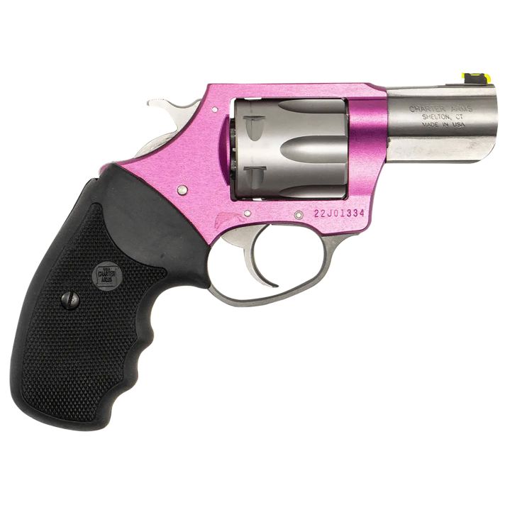 Charter Arms 53630 II Pink Lady II 38 Special 6rd 2.20" Matte Stainless Steel Barrel & Cylinder, Pink Aluminum Frame, Black Finger Grooved Rubber Grip, Exposed Hammer