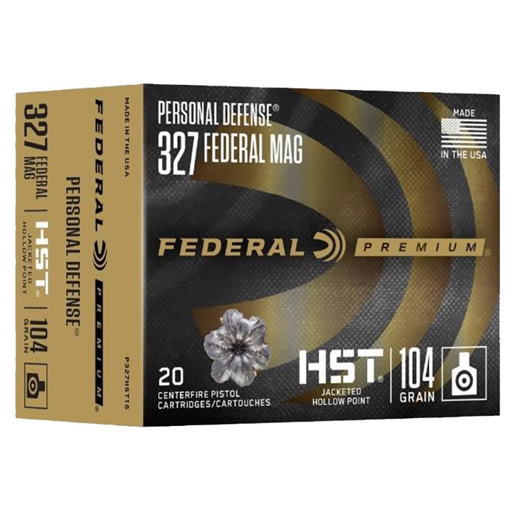Federal P327HST1S Premium Personal Defense 327FederalMag 104gr Jacketed Hollow Point 20 Per Box/10 Case