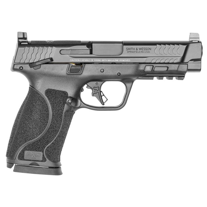 Smith & Wesson 13388 M&P M2.0 M2.0 Full Size 10mm Auto 15+1, 4.60" Black Armornite Stainless Steel Barrel & Optic Cut/Serrated Slide, Matte Black Polymer Frame w/Picatinny Rail