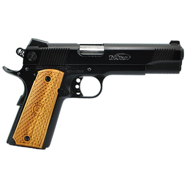 TriStar 85610 American Classic II 1911 45 ACP 8+1, 5" Stainless Steel Barrel, Blued Serrated Steel Slide, Blued Steel Frame w/Beavertail, Wood Grip