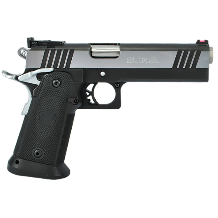TriStar 85674 SPS Pantera 1911 9mm Luger 18+1, 5" Stainless Steel Barrel, Black Chrome Serrated Steel Slide, Black Steel Frame w/Beavertail, Black Polymer Grip