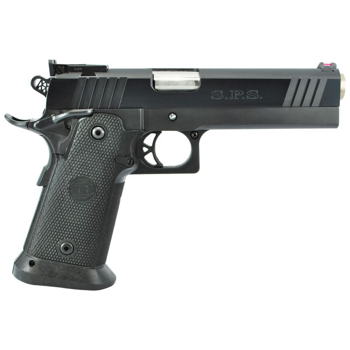 TriStar 85675 SPS Pantera 1911 9mm Luger 18+1, 5" Stainless Steel Barrel, Black Chrome Serrated Steel Slide, Black Steel Frame w/Beavertail, Black Polymer Grip