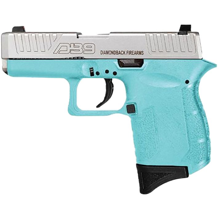 Diamondback DB0200P091 DB9 Gen4 Micro-Compact Frame 9mm Luger 6+1, 3.10" Stainless Steel Barrel, Nickel Boron Serrated Stainless Steel Slide, Mint Polymer Frame & Grip