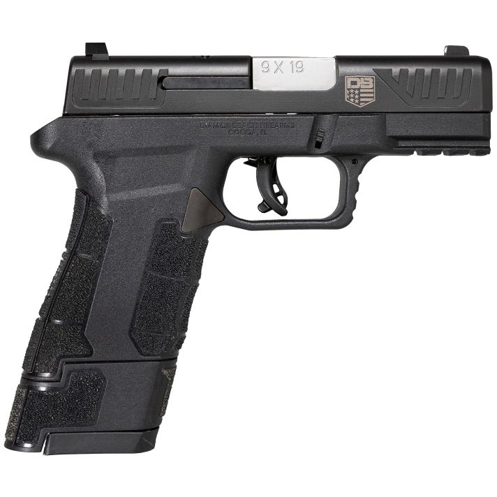 Diamondback DB0300P001 AM2Sub-Compact Frame 9mm Luger 17+1, 3.50" Stainless Steel Barrel, Black Nitride Serrated Stainless Steel Slide, Black Polymer Frame w/Picatinny Rail & Polymer Grip