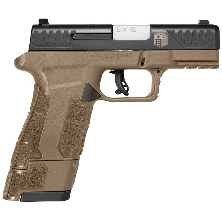 Diamondback DB0300P061 AM2Sub-Compact Frame 9mm Luger 17+1, 3.50" Stainless Steel Barrel, Black Nitride Serrated Stainless Steel Slide, Flat Dark Earth Polymer Frame w/Picatinny Rail & Polymer Grip