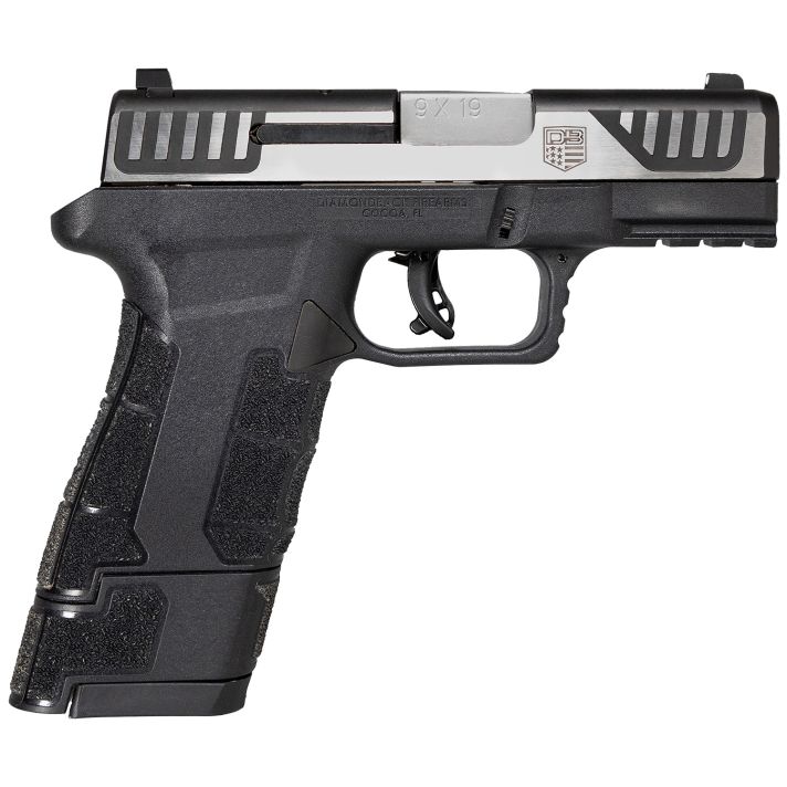 Diamondback DB0300P031 AM2Sub-Compact Frame 9mm Luger 17+1, 3.50" Stainless Steel Barrel, Serrated Stainless Steel Slide, Black Polymer Frame w/Picatinny Rail & Polymer Grip