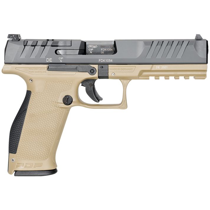 Walther Arms 2858410 PDP Optic Ready 9mm Luger 5" 18+1 Black Steel Slide Performance Duty TexturedPolymer Grip (Full Size)