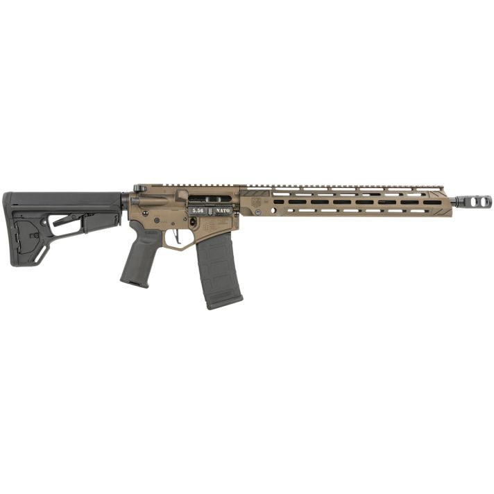 Diamondback DB1758K071 DB155.56x45mm NATO 16" 30+1 Midnight Bronze Adjustable Magpul ACS-L Stock Black Magpul MOE-K2+ Grip 15" M-LOK