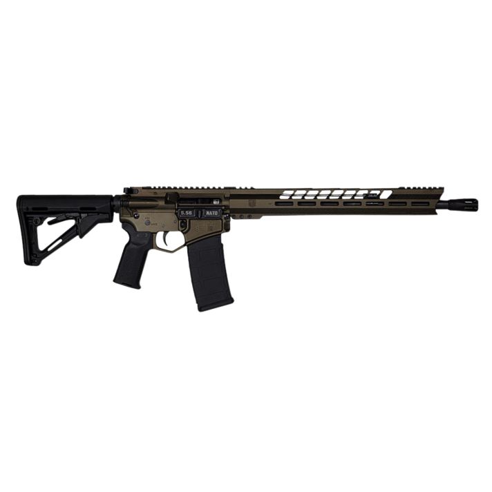 Diamondback DB1731K071 DB155.56x45mm NATO 16" 30+1 Midnight Bronze Adjustable Magpul CTR Stock Black Magpul MOE K2 Grip with Black Gold Lower