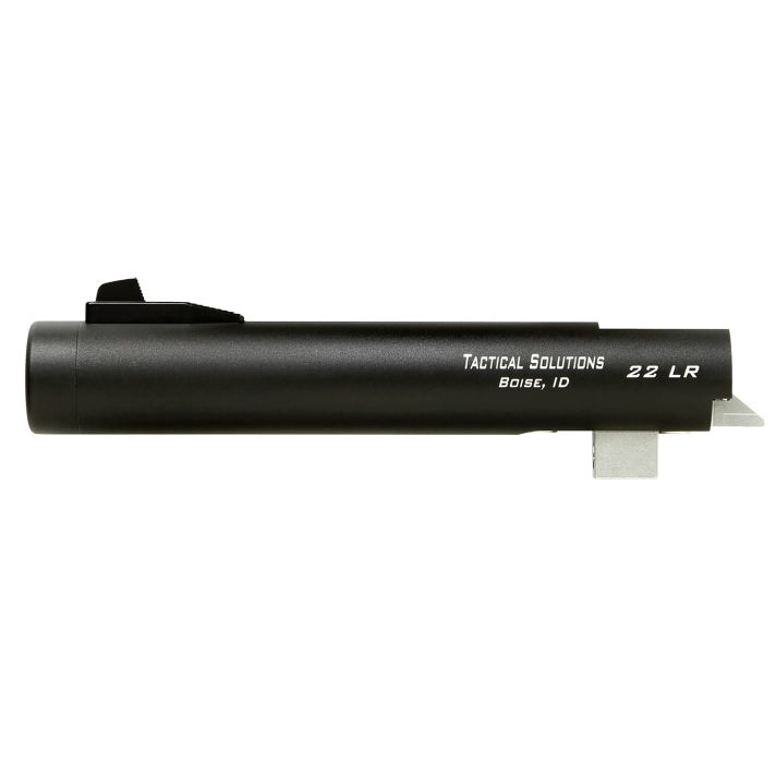 Tactical Solutions TL55TEMBNF Trail-Lite Barrel 22 LR 5.50" Black Matte Finish 6061-T6 Aluminum Material with Threading & Fiber Optic Front Sight for Browning Buck Mark