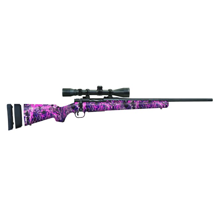 Mossberg 28144 Patriot Super Bantam Youth 7mm-08 Rem 5+1 20" Matte Blued Fluted Barrel, Matte Blued Steel Receiver, Muddy Girl Wild Synthetic Stock, Right Hand Includes 3-9x40mm Duplex Scope